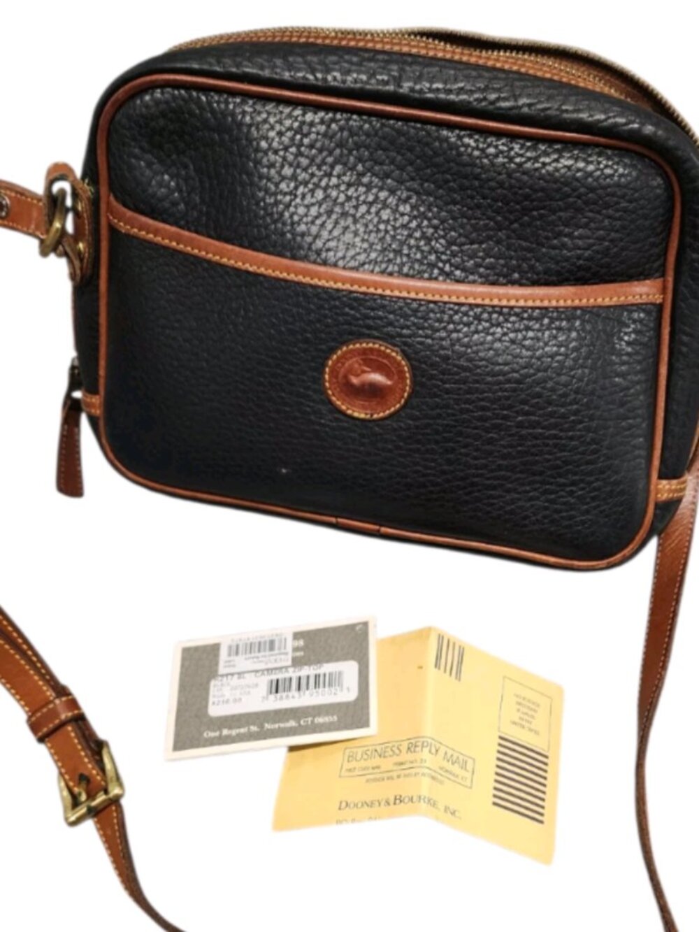 Dooney and Bourke Black Leather camera purse